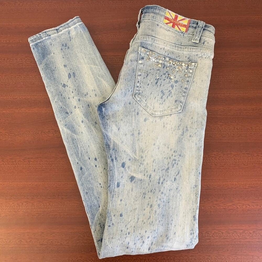 Machine Jeans Distressed/Destroyed Low-Rise Skinny